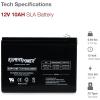 image12v 10Ah SLA Rechargeable Battery  F2 Terminals12 V 10AH Pack of 3