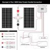 image2Pack ExpertPower 100 Watt 12 Volt Monocrystalline Solar Panel Compact Design 3543 x 2283 x 118 in High Efficiency Module PV Power for Battery Charging Boat Caravan RV Off Grid Applications200W