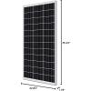 image2Pack ExpertPower 100 Watt 12 Volt Monocrystalline Solar Panel Compact Design 3543 x 2283 x 118 in High Efficiency Module PV Power for Battery Charging Boat Caravan RV Off Grid Applications600W