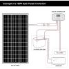 image2Pack ExpertPower 100 Watt 12 Volt Monocrystalline Solar Panel Compact Design 3543 x 2283 x 118 in High Efficiency Module PV Power for Battery Charging Boat Caravan RV Off Grid Applications600W
