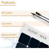 imageExpertPower 100W Flexible Solar Panel HighEfficiency Module with Monocrystalline Maxeon Solar Cells for RV Boat Camping and Generator Charging Applications