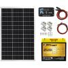 imageExpertPower 100W 12V Solar Power Kit with Battery  100W 12V Solar Panel  10A Charge Controller  21Ah Gel Battery100W 21Ah Battery