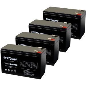 imageExpertPower 12V 72AH Sealed Lead Acid SLA Rechargeable Battery for Security Alarm System With F2 Terminals  EXP12724 Pack