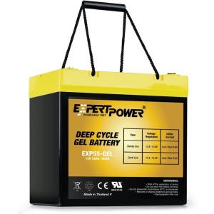 imageExpertPower 12Volt 55AH Rechargeable Gel Battery