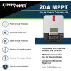 imageExpertPower 40A MPPT Solar Charge Controller  12V  24V AutoSelect Intelligent Regulator  Max PV Input 100V  Gel Sealed Flooded and Lithium LiFePO420A
