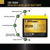 imageExpertPower 12V 35Ah Gel Deep Cycle Solar Battery Sealed Gel Technology for Marine Mobility Applications SLA11561Pack 12V GEL 35AH