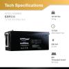imageDeep Cycle Agm Battery 12 Volt 200AH for RV Solar Marine and OffGrid Applications