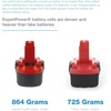 image:imageExpertPower 2 Pack 18v 2000mAh NiMh Battery for Bosch BAT025 BAT026 BAT160 BAT180 BAT181 345301 35618 3860K 52318B GDR 18 V GDS 18 V